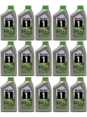 Mobil 1 ESP X2 0W-20 Motoröl 15x 1l = 15 Liter