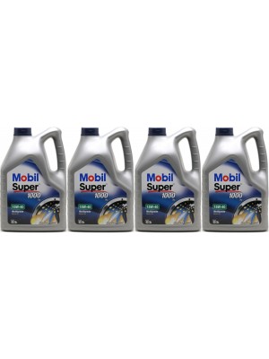 Mobil Super 1000 X1 15W-40 Motoröl 4x 5 = 20 Liter