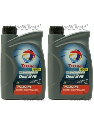 Total Transmission Dual 9 FE 75W-90 Schaltgetriebeöl 2x 1l = 2 Liter