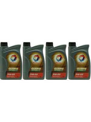 Total Quartz 9000 Future EcoB 5W-20 Motoröl 4x 1l = 4 Liter