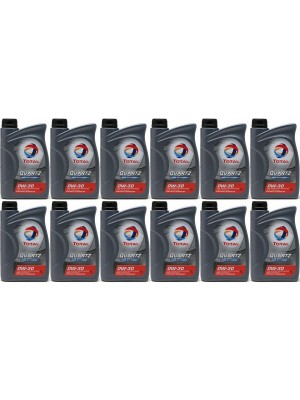 Total Quartz Ineo Efficiency 0W-30 Motoröl 12x 1l = 12 Liter