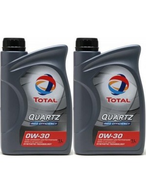 Total Quartz Ineo Efficiency 0W-30 Motoröl 2x 1l = 2 Liter