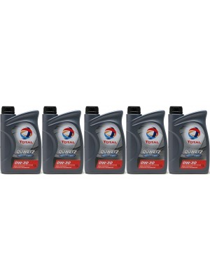 Total Quartz Ineo Efficiency 0W-30 Motoröl 5x 1l = 5 Liter