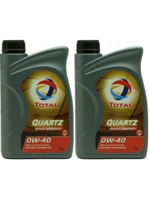 Total Quartz 9000 Energy 0W-40 Motoröl 2x 1l = 2 Liter