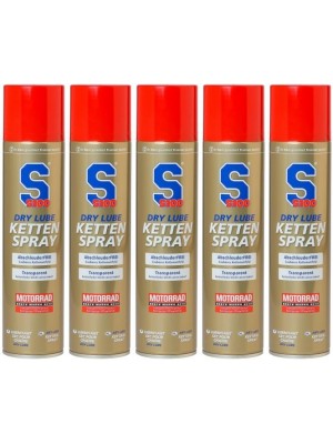 S100 Dry Lube Kettenspray 5x 400 Milliliter
