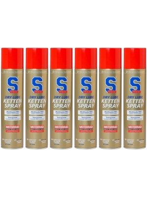 S100 Dry Lube Kettenspray 6x 400 Milliliter