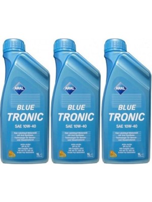 Aral Blue Tronic 10W-40 Diesel & Benziner Motoröliter 3x 1l = 3 Liter
