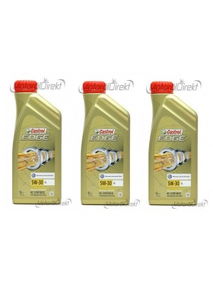 Castrol Edge 5W-30 LL Fluid Titanium Motoröl Longlife III 3x 1l = 3 Liter