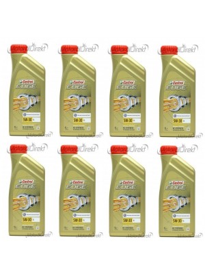 Castrol Edge 5W-30 LL Fluid Titanium Motoröl Longlife III 8x 1l = 8 Liter