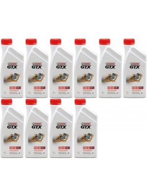 Castrol GTX 15W-40 A3/B3 Motoröl 10x 1l = 10 Liter