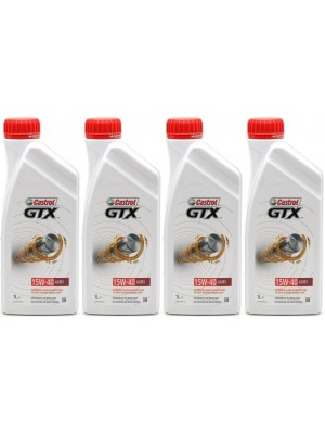 Castrol GTX 15W-40 A3/B3 Motoröl 4x 1l = 4 Liter