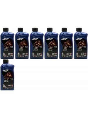 Elf Moto 4 Road SAE 10W-40 4T Motorrad Motoröl 7x 1l = 7 Liter