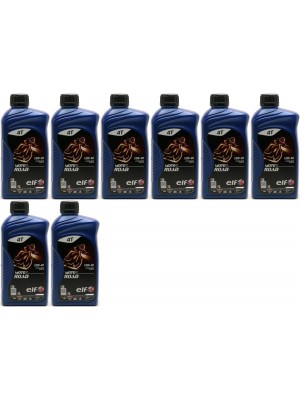 Elf Moto 4 Road SAE 10W-40 4T Motorrad Motoröl 8x 1l = 8 Liter
