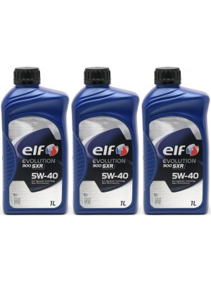 Elf Evolution 900 SXR 5W-40 Motoröl 3x 1l = 3 Liter