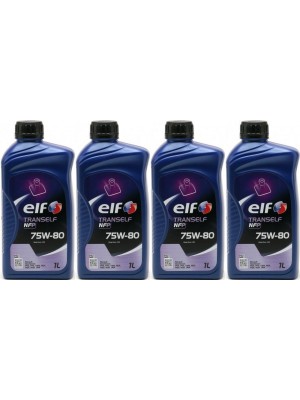 Elf Tranself NFP 75W-80 Schaltgetriebeöl 4x 1l = 4 Liter