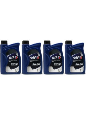 Elf Evolution 900 5W-50 Motoröl 4x 1l = 4 Liter