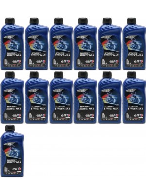 Elf Scooter 2 Street Max teilsynthetisches Motorrad Motoröl 13x 1l = 13 Liter