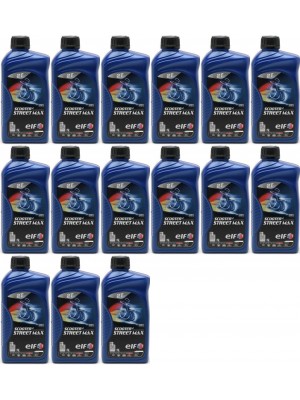 Elf Scooter 2 Street Max teilsynthetisches Motorrad Motoröl 15x 1l = 15 Liter