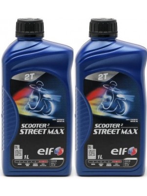 Elf Scooter 2 Street Max teilsynthetisches Motorrad Motoröl 2x 1l = 2 Liter