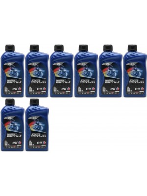 Elf Scooter 2 Street Max teilsynthetisches Motorrad Motoröl 8x 1l = 8 Liter