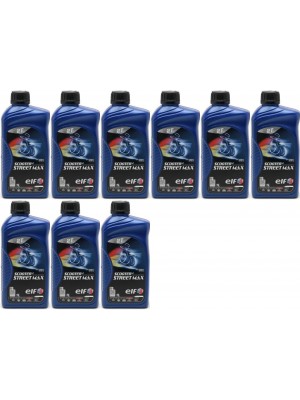 Elf Scooter 2 Street Max teilsynthetisches Motorrad Motoröl 9x 1l = 9 Liter