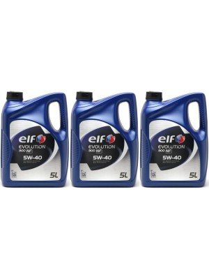 Elf Evolution 900 NF 5W-40 Motoröl 3x 5 = 15 Liter