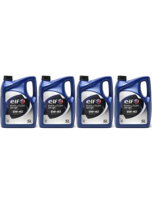 Elf Evolution 900 NF 5W-40 Motoröl 4x 5 = 20 Liter