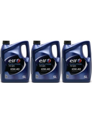 Elf Evolution 700 STI 10W-40 Diesel & Benziner Motoröl 3x 5 = 15 Liter