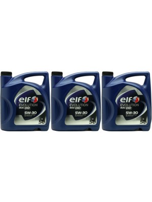 Elf Evolution 900 DID 5W-30 Motoröl 3x 5 = 15 Liter