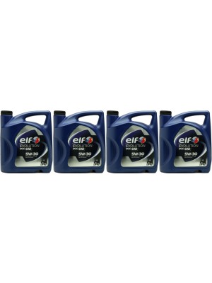 Elf Evolution 900 DID 5W-30 Motoröl 4x 5 = 20 Liter