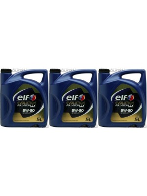 Elf Evolution FULL-TECH LLX 5W-30 Motoröl 3x 5 = 15 Liter