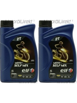 Elf Moto 2 Self Mix mineralisches 2T Motorrad Motoröl 2x 1l = 2 Liter