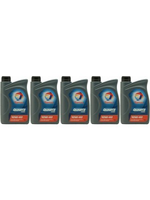 Total Quartz 7000 10W-40 Diesel & Benziner Motoröliter 5x 1l = 5 Liter