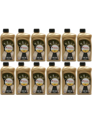 TOTAL Quartz Ineo MC3 5W-30 Motoröl 12x 1l = 12 Liter