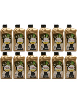 TOTAL Quartz Ineo ECS 5W-30 Motoröl 12x 1l = 12 Liter