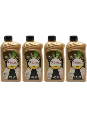 TOTAL Quartz Ineo ECS 5W-30 Motoröl 4x 1l = 4 Liter