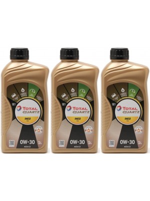 Total Quartz Ineo FDE 0W-30 Motoröl 3x 1l = 3 Liter