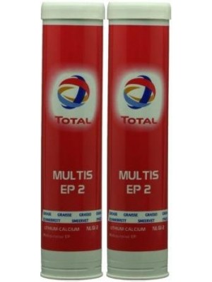 Total Multis EP 2 Mehrzweck-Hochdruckfett Braun Fett Kartusche 2x 400 Gramm
