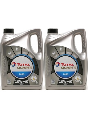 Total Quartz 7000 10W-40 Diesel & Benziner Motoröl 2x 5 = 10 Liter