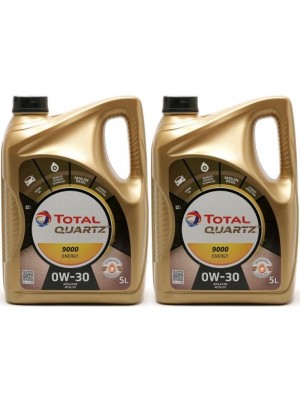 TOTAL Quartz Energy 9000 0W-30 Motoröl 2x 5 = 10 Liter