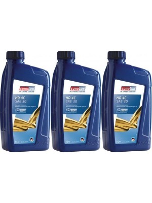 EUROLUB HD 4C SAE 30 Rasenmäheröl 3x 1l = 3 Liter