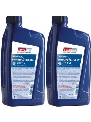 EUROLUB Bremsflüssigkeit DOT 4 2x 1l = 2 Liter