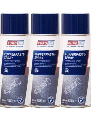 Eurolub Kupferpaste Spray 3x 400 Milliliter