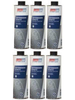 EUROLUB Unterbodenschutz 6x 1l = 6 Liter