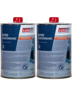 EUROLUB Nitroverdünnung, Verdünner 2x 1l = 2 Liter