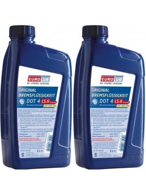 EUROLUB Bremsflüssigkeit DOT4 LS.6 (CLASS6) 2x 1l = 2 Liter