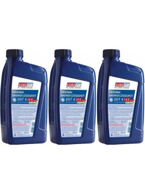 EUROLUB Bremsflüssigkeit DOT4 LS.6 (CLASS6) 3x 1l = 3 Liter