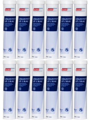 Eurolub Langzeitfett LZF 2 BLAU Fett Kartusche 12x 400 Gramm