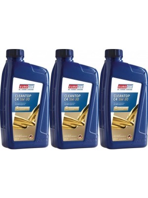 EUROLUB Cleantop C4 5W-30 Motoröl 3x 1l = 3 Liter