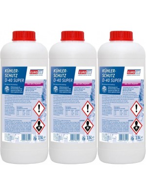 Eurolub Kühlerfrostschutz D-40 Super Konzentrat 3 x 1,5 = 4,5 Liter